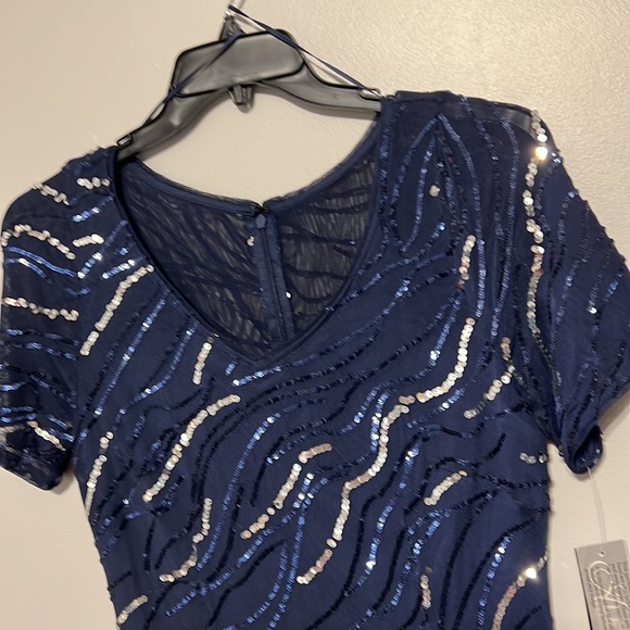 ❗️FINAL❗️ 🆕 ALEX EVENINGS Fit & Flare Sequined Formal Dress 🔴🔴 - Picture 3 of 7